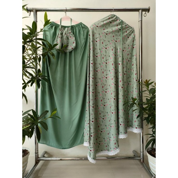 MUKENA RAYON DEWASA JUMBO MOTIF(MUKENA RAYON PRINTING) KERUT KENING