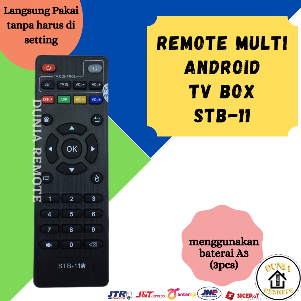 Remot Remote ANDROID TV BOX MULTI STB-11 ALL TYPE MXQ MX10 H96 V88 T95 TX X96