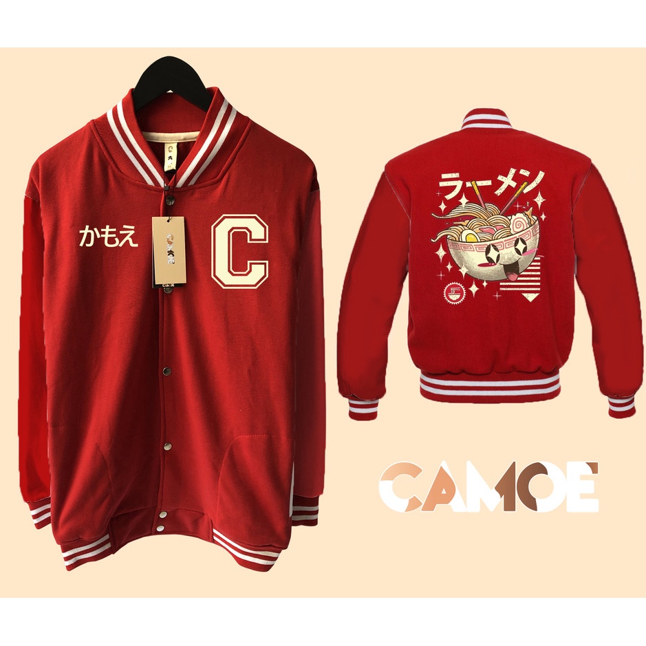 Jaket Varsity Premium CAMOE Kawaii Ramen