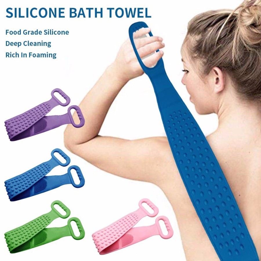 Silicone bath towel | silicone brush beli 1 dapat 3