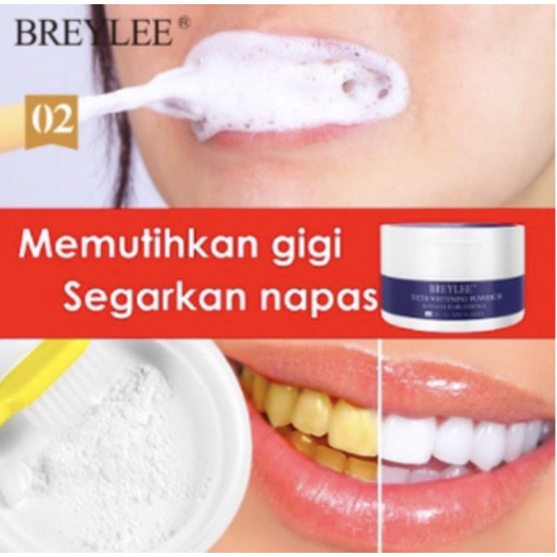 BREYLEE TEETH WHITENING POWDER 55G-30G