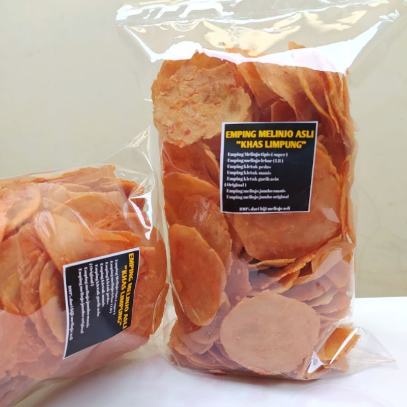 

Emping Melinjo Benggol Mentah Pedas 500gr
