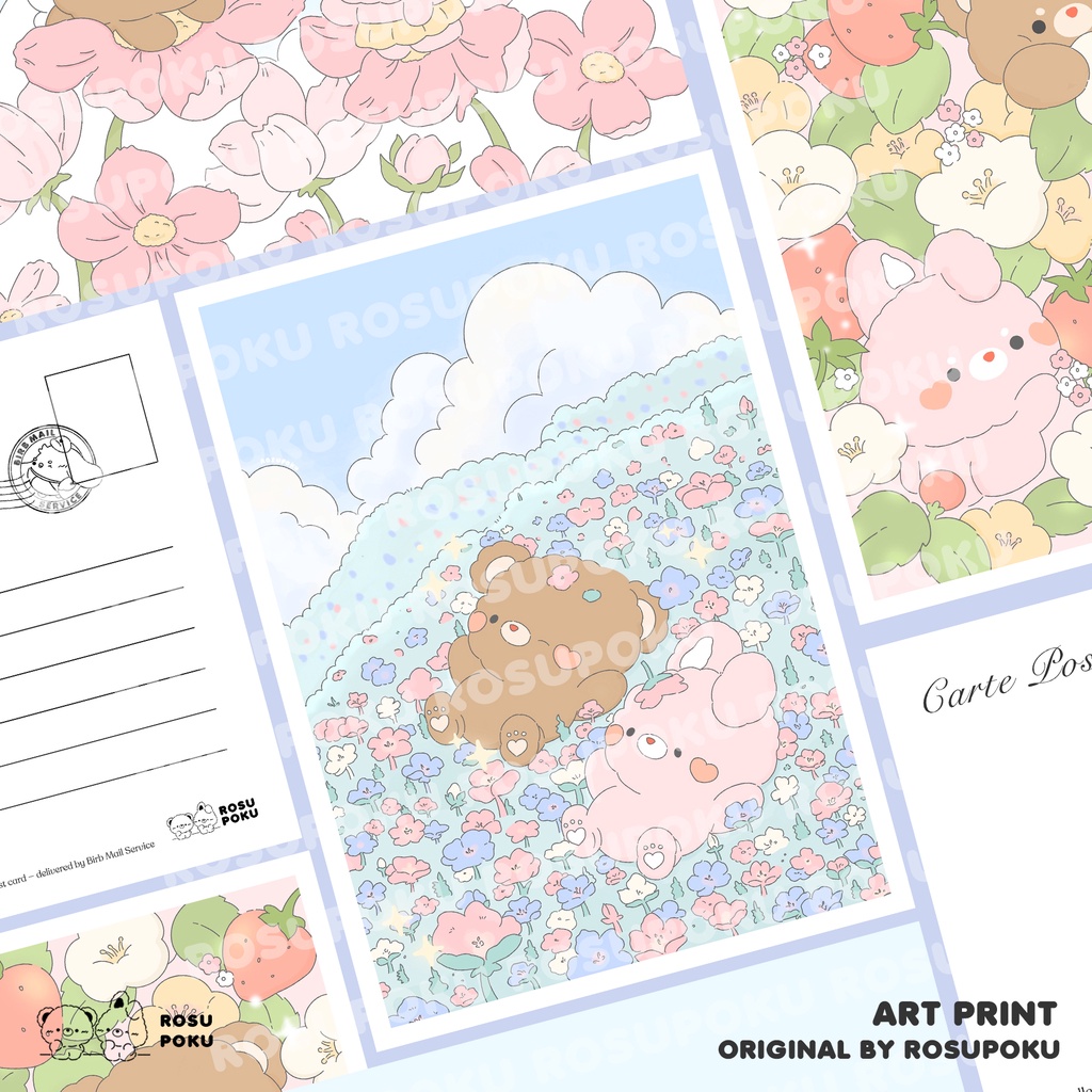 

Rosupoku Art Print/Post Card — Floral Theme