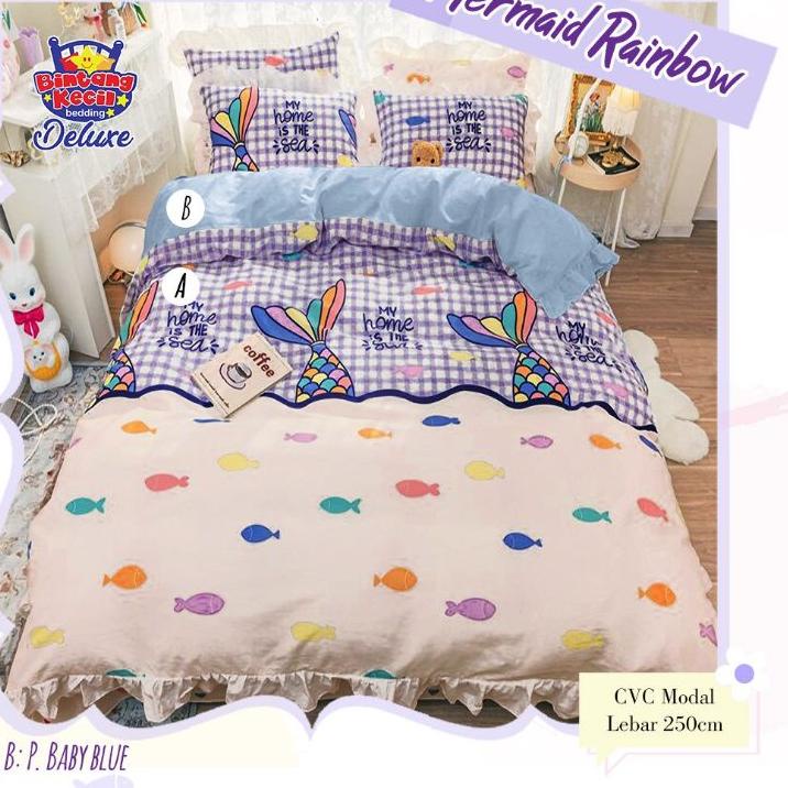➷ Sprei star motif COW sapi lucu unik produsen sprei Anti Geser ❊