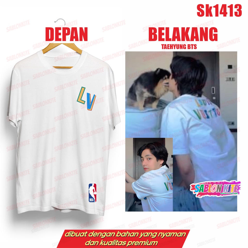 MURAH!!! KAOS KPOP TAEHYUNG LUIS PITON SK1413 UNISEX COMBED 30S