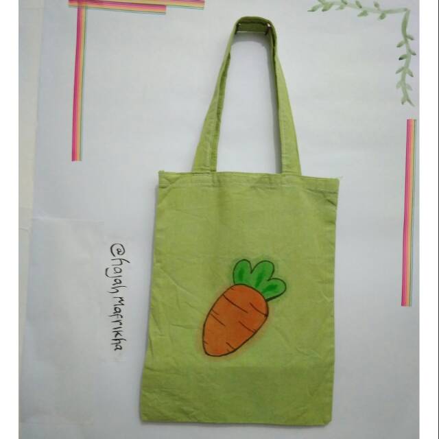 

Tote bag lukis kanvas
