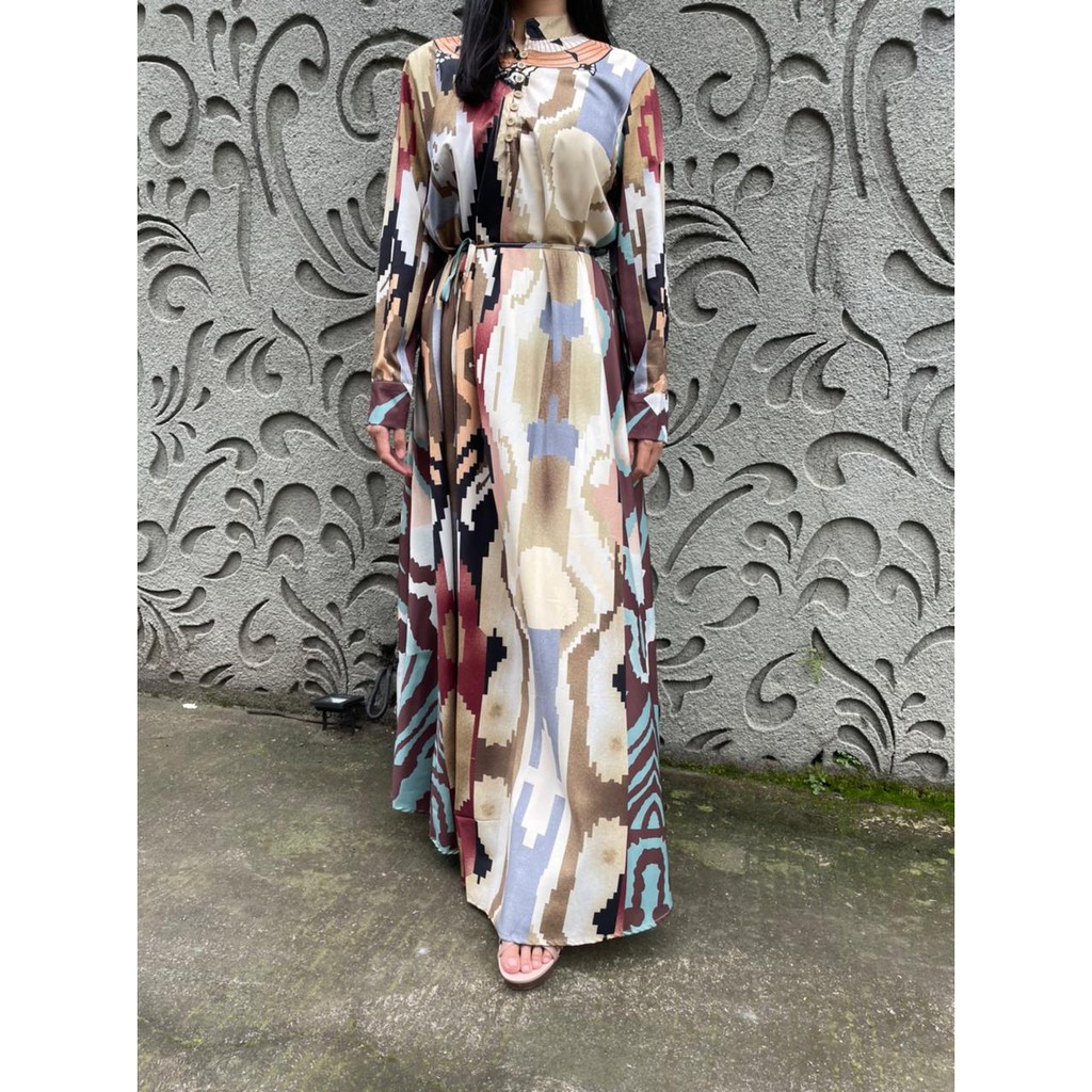 KAFTAN FULL MOTIF KATUN SILK PREMIUM