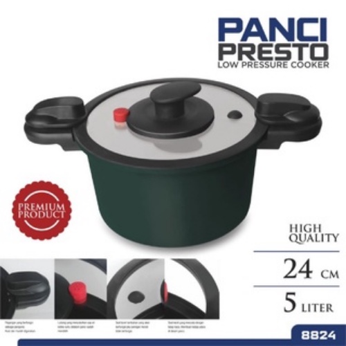 Panci Presto Daging / Panci Presto Murah / Panci Presto Low Pressure Cooker Panci Masak Panci Sup Daging Panci Masak Bertekanan Mikro Kompor Gas Panci Rebusan Panci Masak Anti-lengket untuk Dapur