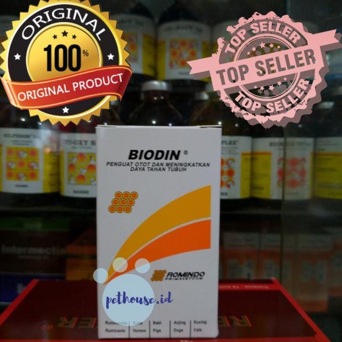 New Biodin penguat otot dan stamina hewan ternak obat injeksi ATP