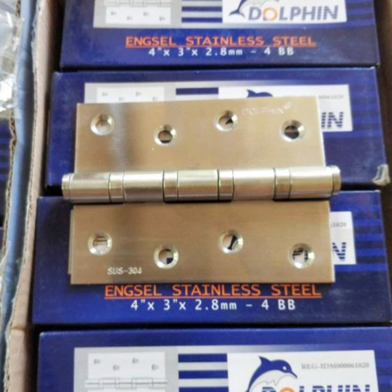 Engsel Pintu Dolphin 4 inch Engsel Jendela 4in Engsel Stainless Sus 304 Dolphin