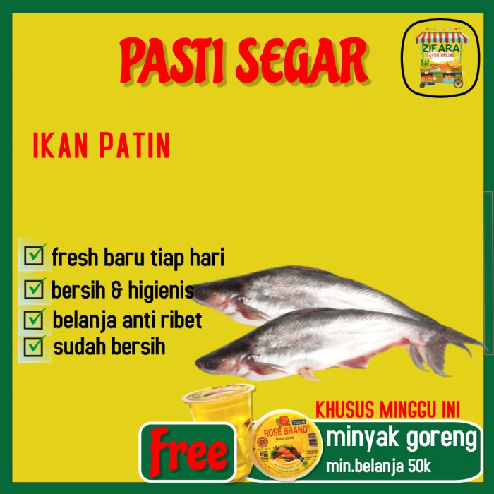 Jual Ikan Patin Segar Fresh Bersih Siap Masak Ikan Laut Kg Shopee