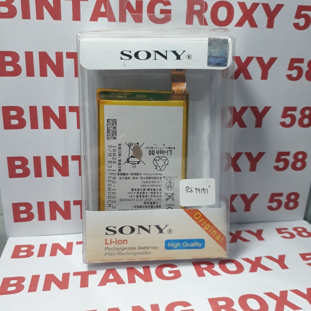 Batre Sony Xperia Z3 Mini Compact C4 Dual LIS1561ERPC Baterai Batrei Battery