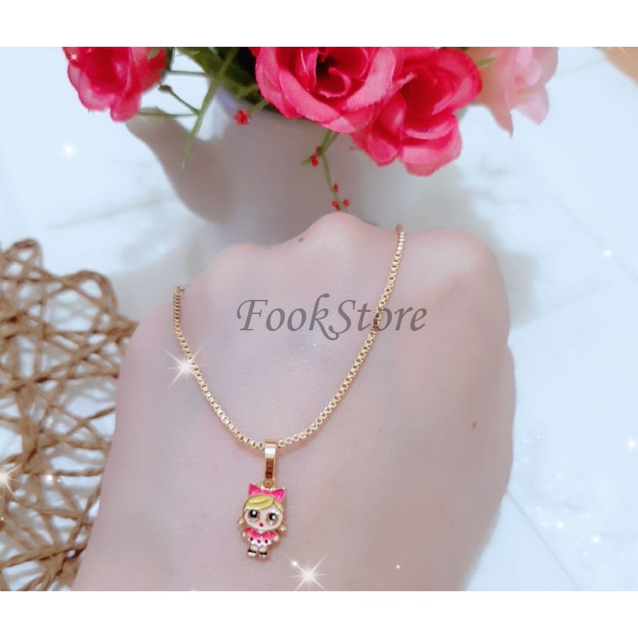 KALUNG ANAK LIONTIN BONEKA LOL XUPING GOLD