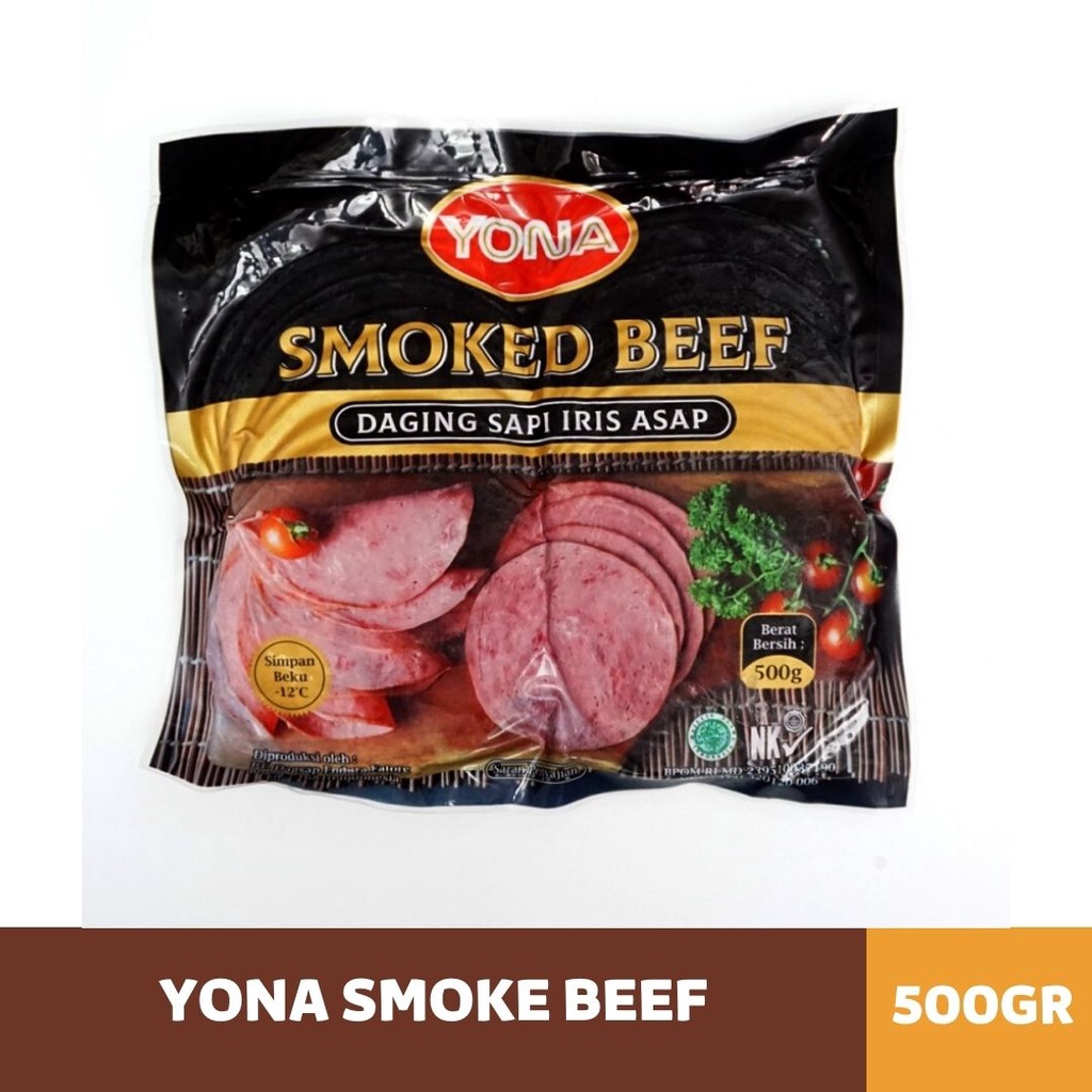 

YONA Smoked Beef / Daging Sapi Iris Asap - [500gr]HALAL|Yona Smoke Beef