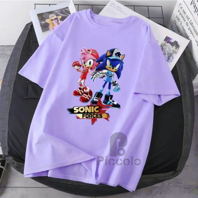 kaos anak anak/pakaian/motif sonic terbaru