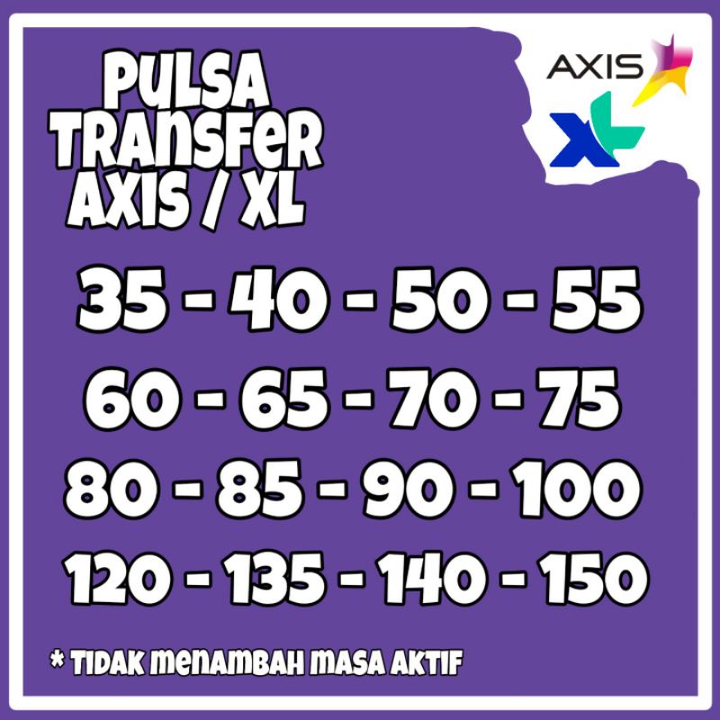 pulsa axis termurah transfer