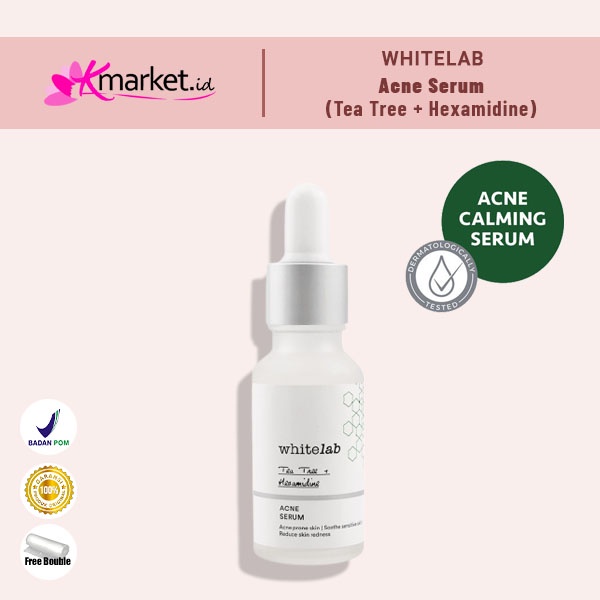 [BPOM] Whitelab Acne Calming Serum 20ml (Tea tree, Hexamidine &amp; CICA)