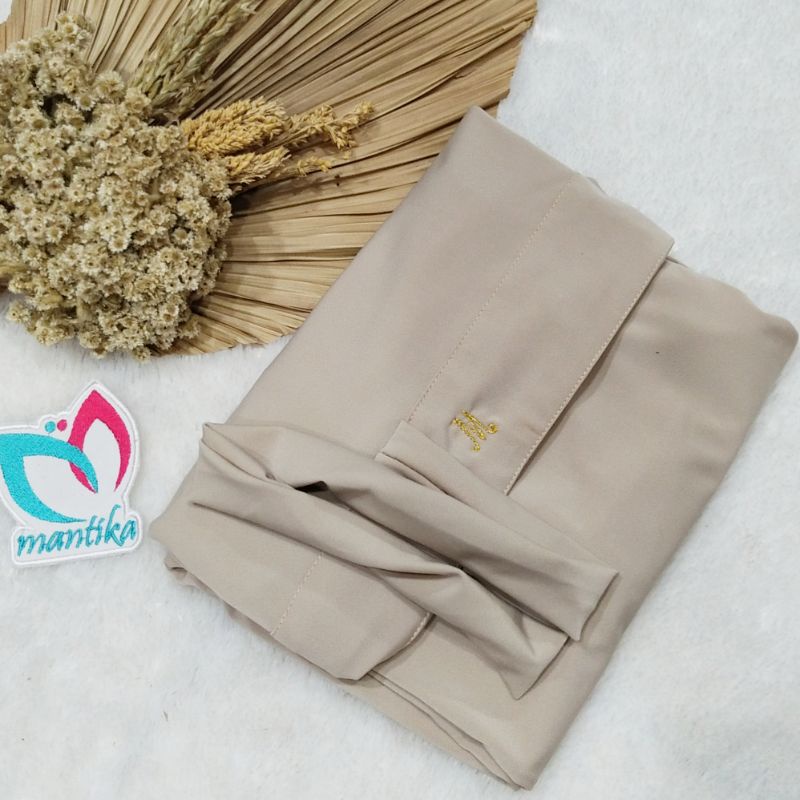 MARYAM JERSEY BERGO TALI HIJAB INSTAN ORIGINAL JERSEY SUPER NON PER-Khaki