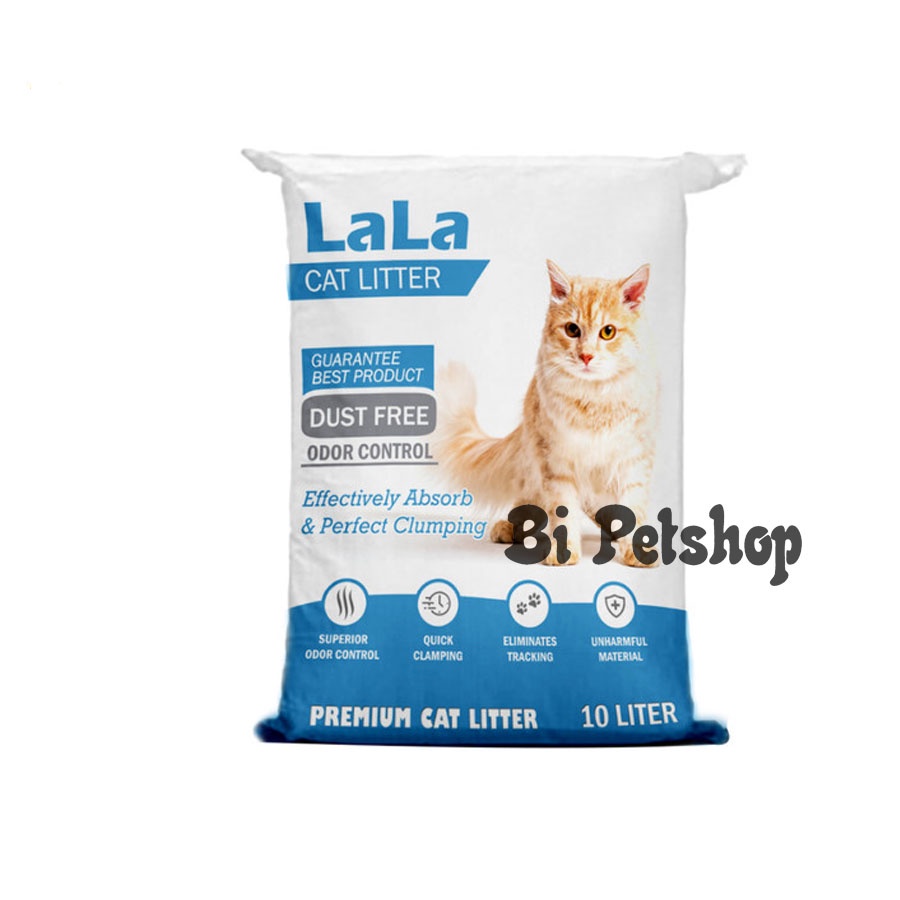 pasir lala 10 liter cat litter pasir kucing gumpal wangi 10l GOJEK