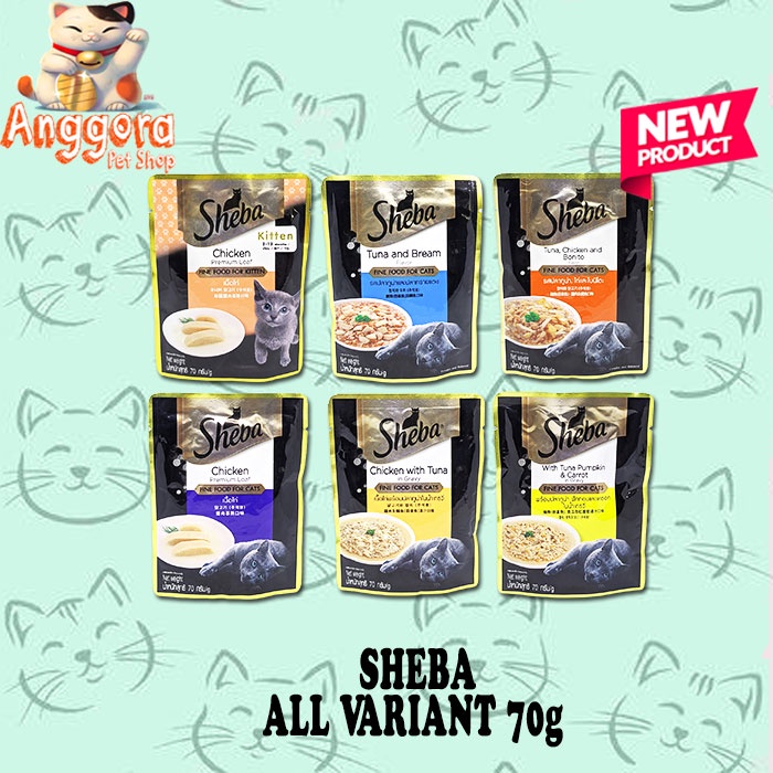 Sheba Pouch Makanan Kucing Basah Wet Food 70gr all variant