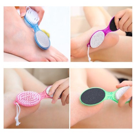 Pedicure Paddle Bush 4 Step in 1 Sikat Perawatan Kulit Kaki Kuku Penghalus Tumit Kasar Manicure Manicur Pedikur