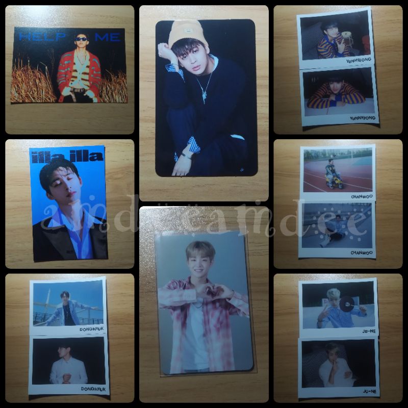 Photocard Postcard polaroid Official Treasure Jihoon Ar ikon Yunhyeong yoyo concept return black Kon