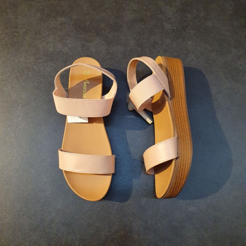 Jastip Termurah Payless by Goddes Sendal Wedges Platform American Eagle Pierce SALE