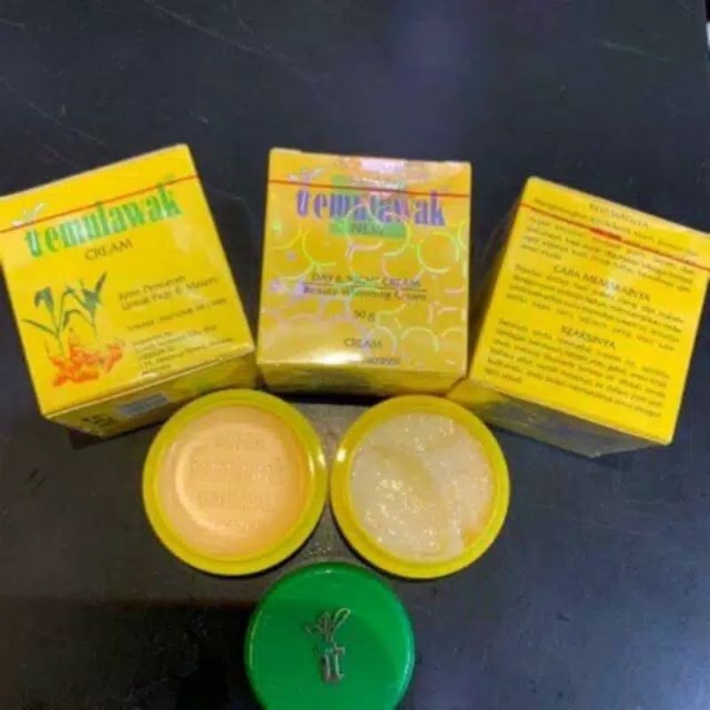 ( 12 Pcs ) Cream Temulawak Original 2in1 Day &amp; Night