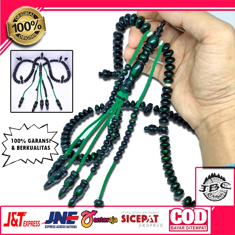 TASBIH TIJANI TALIARUS HIJAU ORIGINAL 100% ASLI