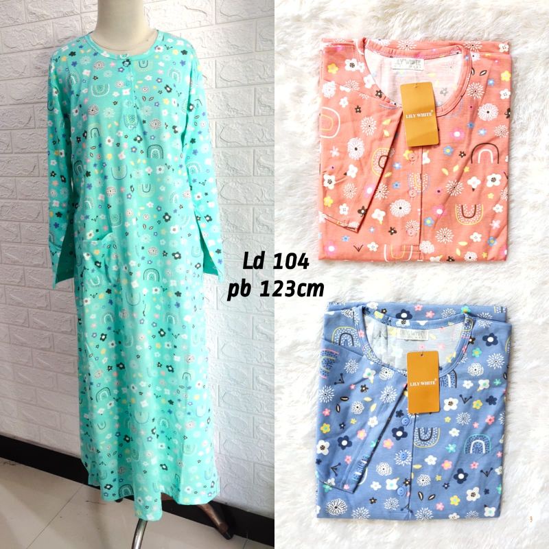 DASTER LENGAN PANJANG LILY WHITE ALLSIZE