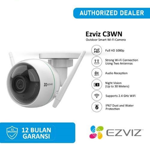 CCTV WIFI OUTDOOR EZVIZ C3WN 1080P Color Night Vision