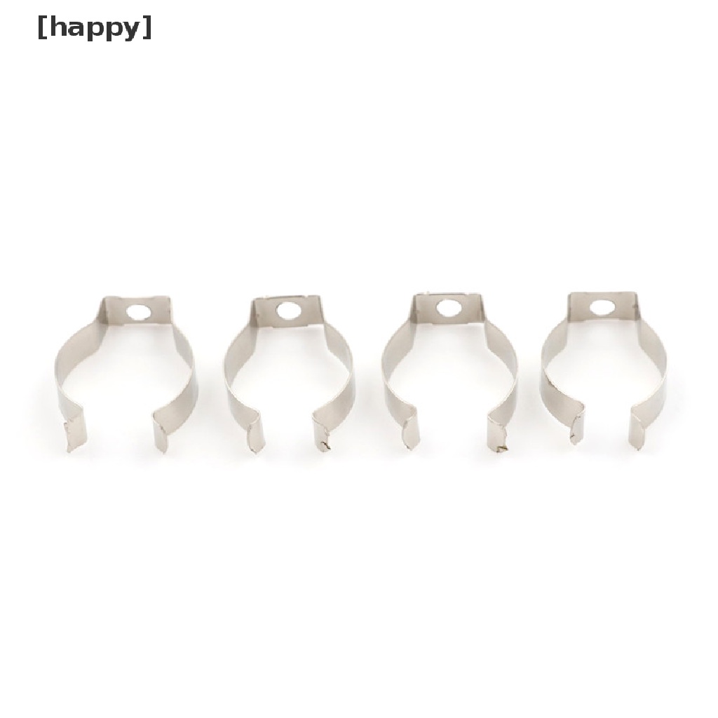 Ha 4pcs Klip Holder Lampu T8 Warna Silver