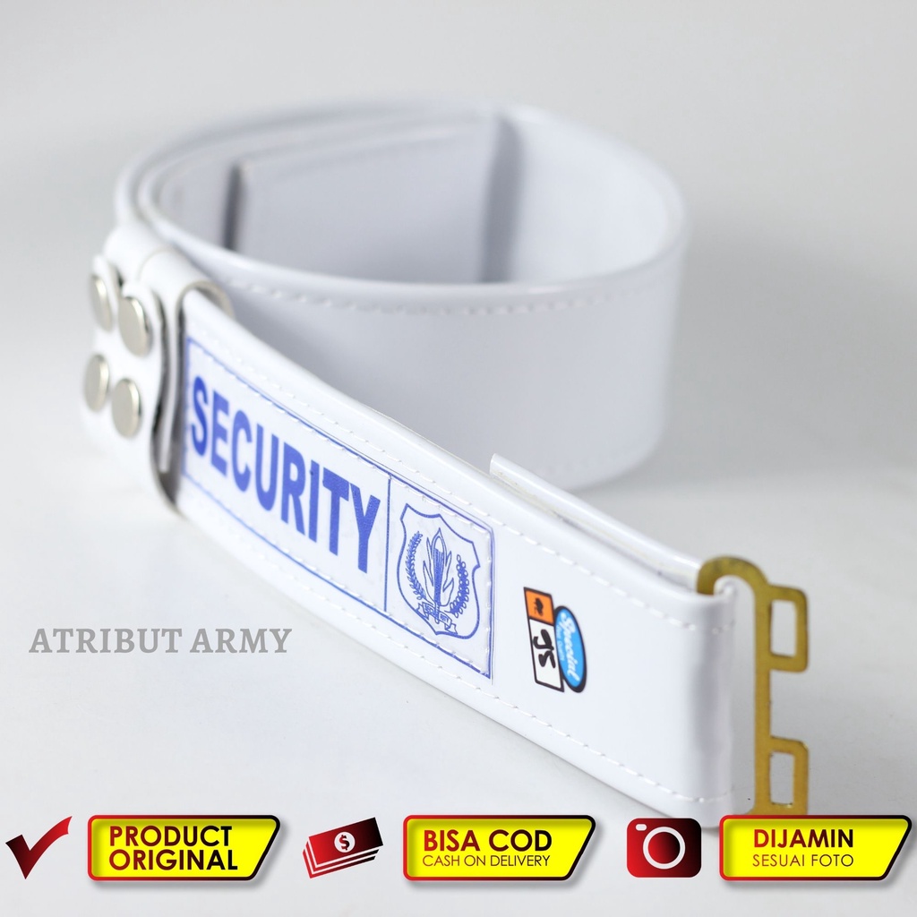 SABUK / KOPEL IKAT PINGGANG SATPAM SECURITY POLOS [SABUK SAJA]