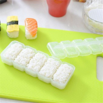 Cetakan Nasi Sushi Sushi Maker Set Roll Cetakan Lemper Cetakan Sushi Alat Plastik Roller Korean Cetakan Sushi Kotak - Cetakan Lemper Cetakan Nasi Bento - Sushi Maker - Sushi Mold - Cetakan Nasi Isi - Bento Nasi