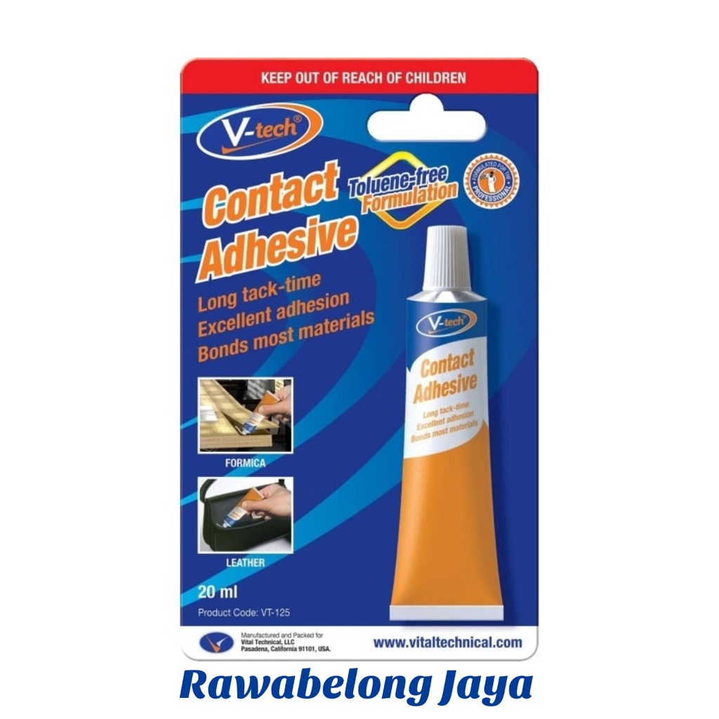 

V-TECH LEM KUNING SERBAGUNA VT-125 CONTACT ADHESIVE