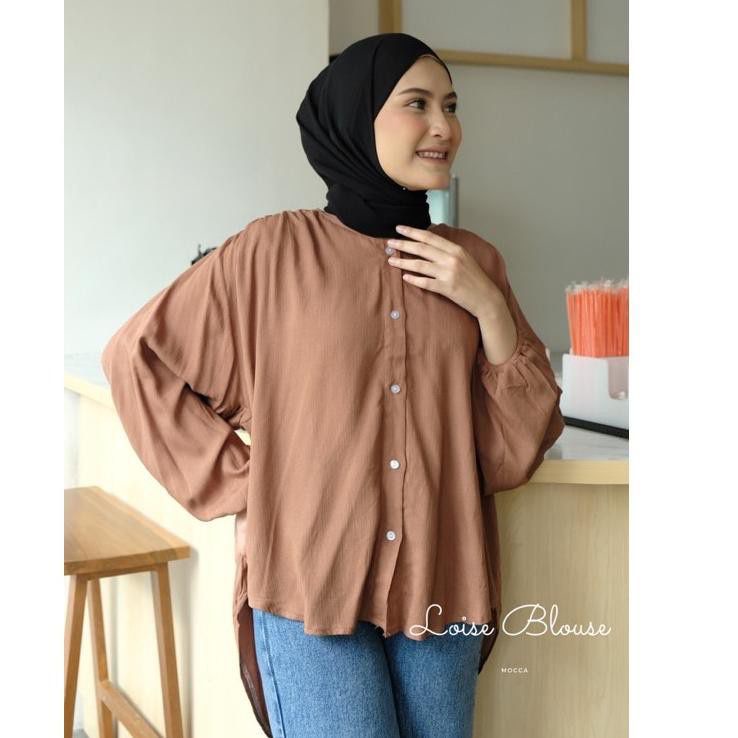 1KG MUAT 5PCS | LOISE BLOUSE BALONA RAYON JUMBO PINGUIN BLOUSE VISCOSE PREMIUM HITS OOTD SELEBGRAM