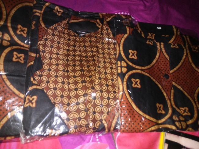 Keluarga New Batik Couple Modern || Gamis Kerah