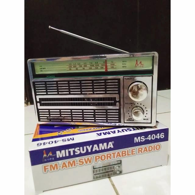 Radio Mitsuyama MS - 4046 FM-AM-SW PORTABLE RADIO AC-DC