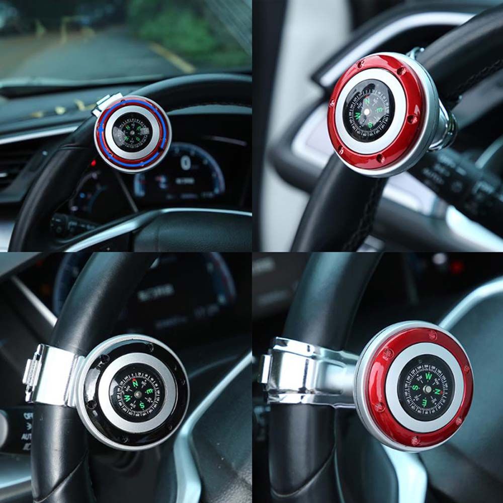 Quinton Knob Spinner Booster Setir Mobil Universal Rotasi 360 Derajat Bahan Plastik Tahan Lama Dengan Kompas Power Handle