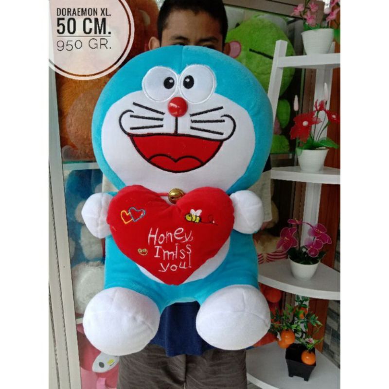 0Boneka Doraemon kualitas bagus ukuran 50cm /boneka SNI