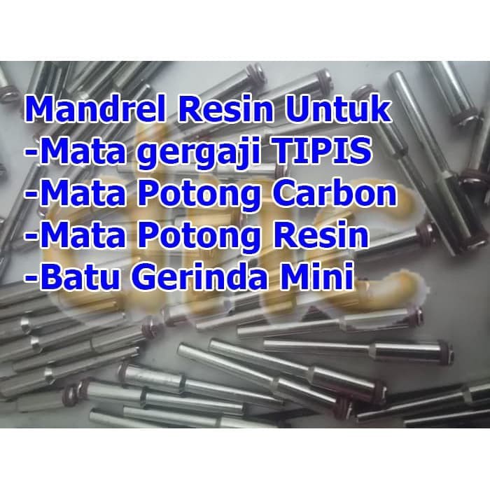 Mandrel Batang As Shank untuk Mata Resin Batu Gerinda Mini Carbon