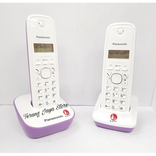 

Telepon Wireless Panasonic KX-TG1612 (2 Handset) (Ungu) Wireless Phone