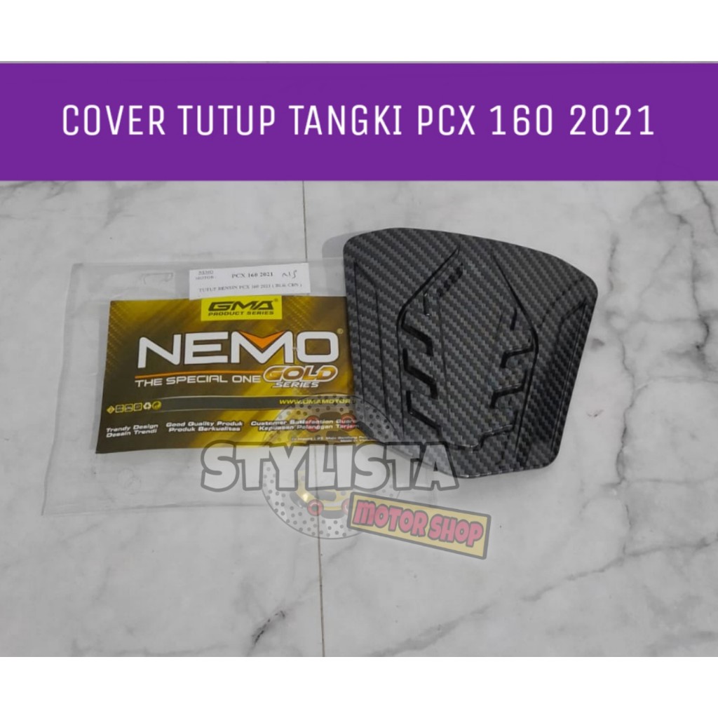 COVER TUTUP BENSIN PCX 160 CARBON NEMO COVER TANGKI BENSIN ALL NEW PCX 160 2021