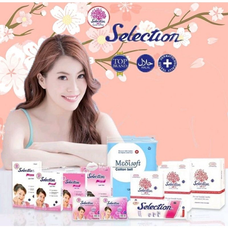 Kapas Selection Medisoft Facial Cotton Round Kapas Tipis Tebal Bulat Pembersih Wajah Cotton Bud Baby