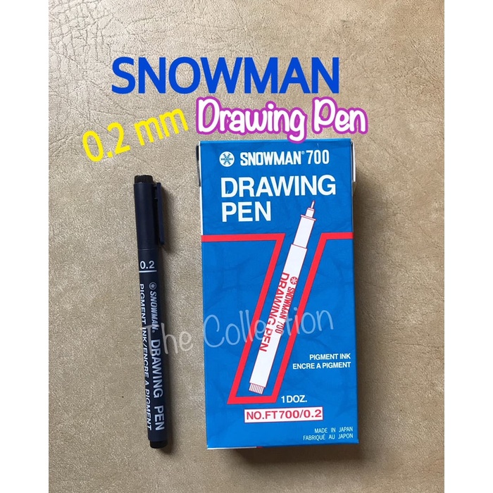 

Pendrawing- Atk0575Sm 0.2 Drawing Pen Snowman Spidol 0,2 Marker Draw Ft700 Pigment -Drawing-Pen.