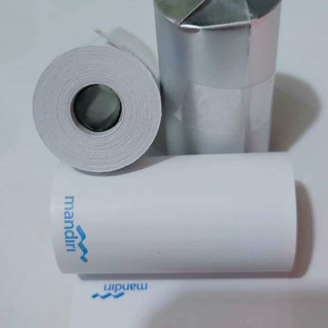 

Kertas thermal logo mandiri uk 58x30mm