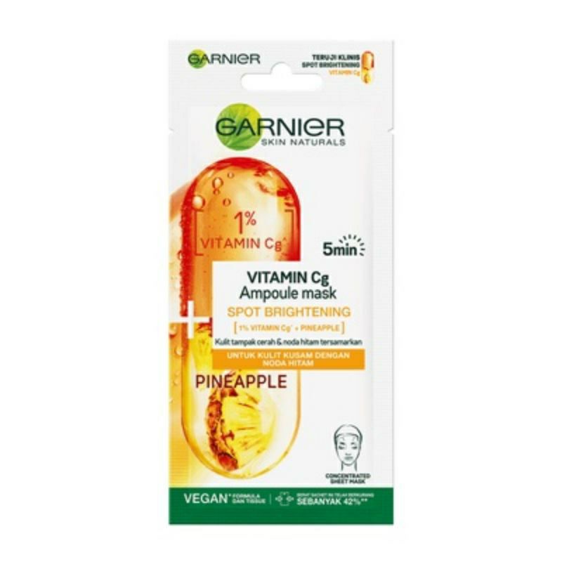 Garnier Masker Wajah Ampoule Spot Brightening 15g