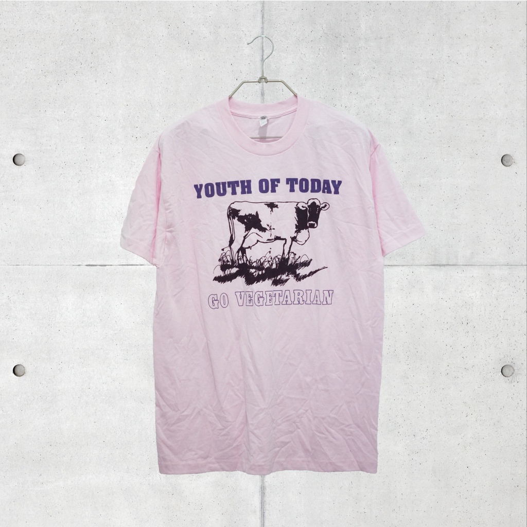 Baju Kaos Band Official Original Youth Of Today (Go Vegetarian/ Pink) Tshirt
