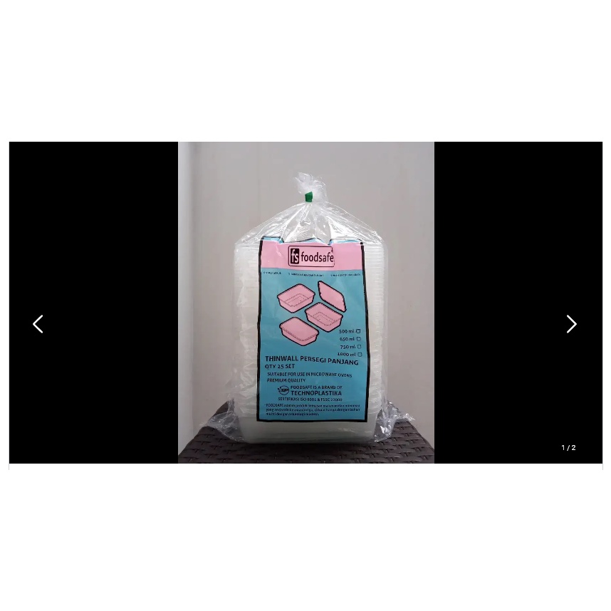 Foodsafe thinwall 750ml thinwall 1000ml thinwall 500ml thinwall 650ml wadah tempat makan serbaguna