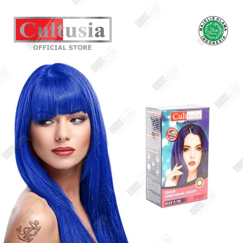 Cultusia Hair Color Blue 0 88 30 ML